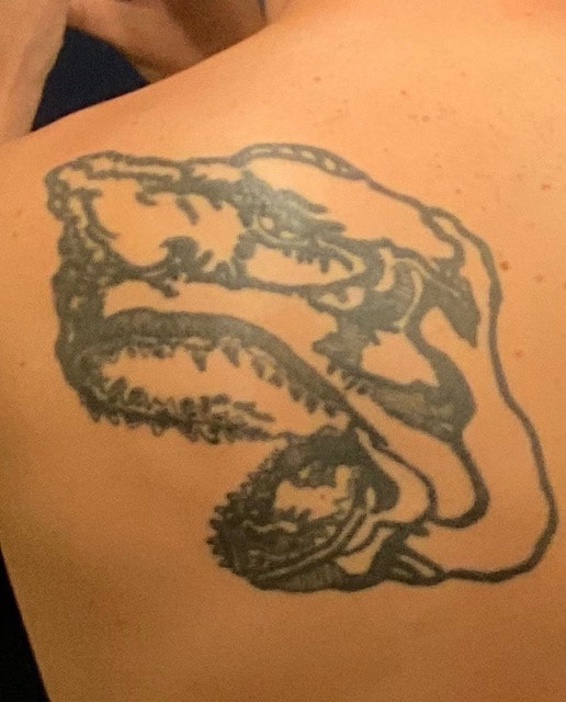 Large Shark Bite tattoo by Quinn Marston